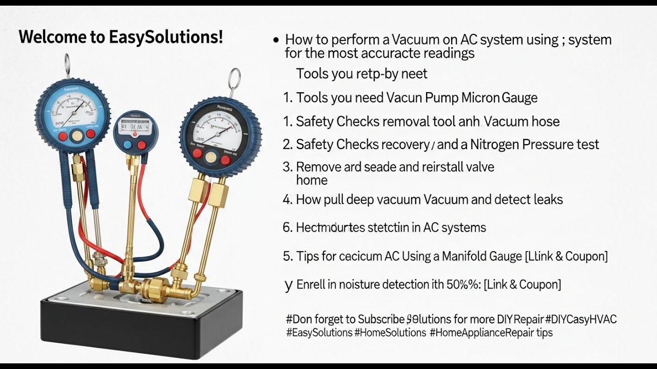 How to Vacuum Ac - YouTube