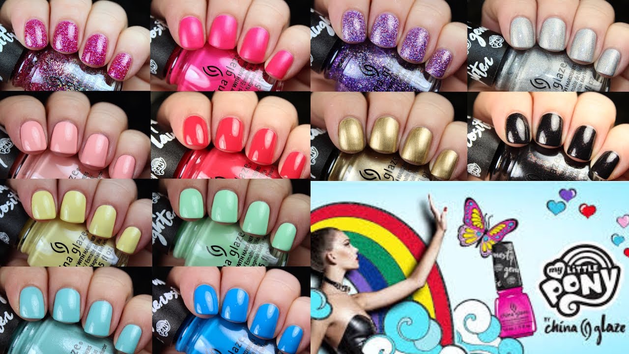 China Glaze My Little Pony Live Application + Dupes YouTube
