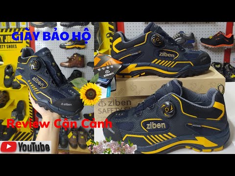 Video Giày bảo hộ lao động Hàn Quốc Ziben 163 Chống va đập -... - youtube