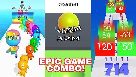 Ball Run Infinity vs Man Runner 2048 vs Merge Number Run Master | Epic Gameplay Comparison 2025