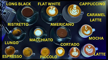 Stapsgewijze barista-tutorial voor beginners: 14 KOFFIES Cappuccino vs. Latte vs. Flat White vs. ...