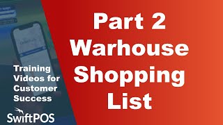 Part 2 Warehouse Shopping List