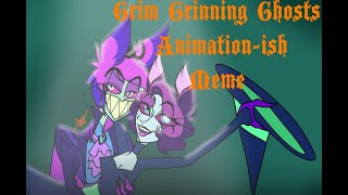 Grim Grinning Ghosts Animation -ish Meme Hazbin Hotel Halloween🎃