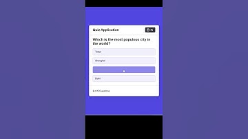 Quiz App made with HTML, CSS and JS