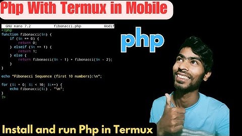 Install Php in Termux