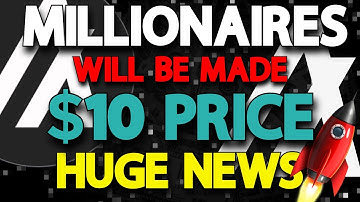 ALGORAND TO $10! MASSIVE MOVES AND GAINS! MILLIONAIRES WILL BE MADE WITH THIS CRYPO! NEWS UPDATE!