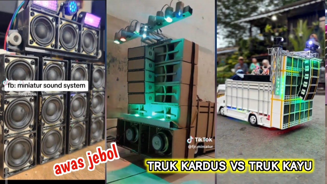 FULL TATANAN SAMPAI JUMPING‼️TRUK MENING SOUND GLOWING FULL LIGHTING reaction miniatur sound#sound