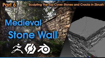 Creating a Medieval Stone Wall - Part 6: Sculpting the Top Cover Stones and Cracks in ZBrush