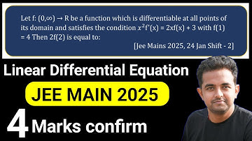 | Jee mains 2025 PYQ 🤯🫡 | Linear differential equation 🤯 | #jee2026 #jeemains #jeeadvanced