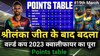 World Cup Qualifier 2023 Points Table |  SL vs SCO After Match Points Table | CWC 2023 Points Table