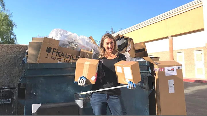 DUMPSTER DIVING AT JOANN FABRIC- DUMPSTER IS FULL