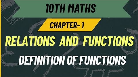 10th Maths samacheer kalvi [Relations And  Functions] in Tamil