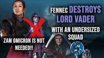 Fennec and friends DESTROY Lord Vader - ZAM NOT NEEDED | Star Wars: Galaxy of Heroes