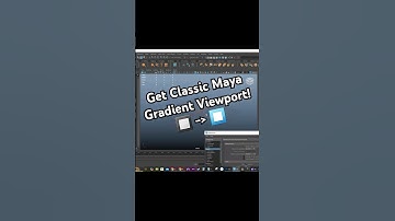 Maya Quick Tip: Classic Gradient Background #3d #maya #gamedev