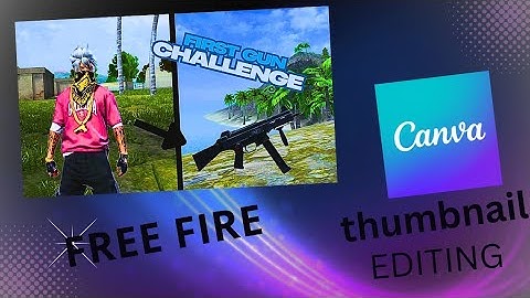 FREE FIRE Thumbnail In Canva 🔥 #freefire