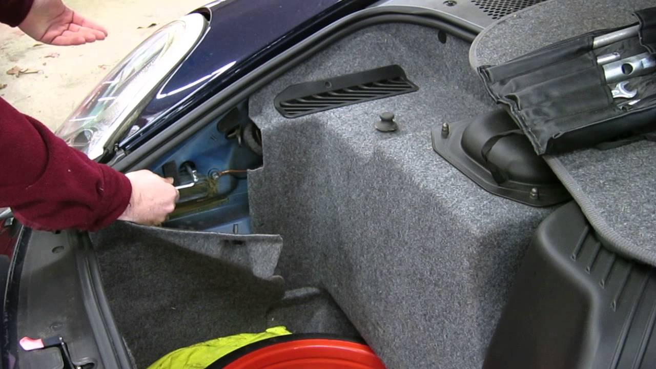 How to remove Porsche Carrera or Boxster headlight YouTube