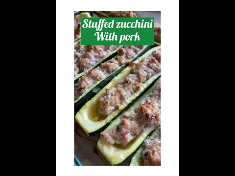 Stuffed Zucchini with Ground Pork Recipe | BuonaPappa