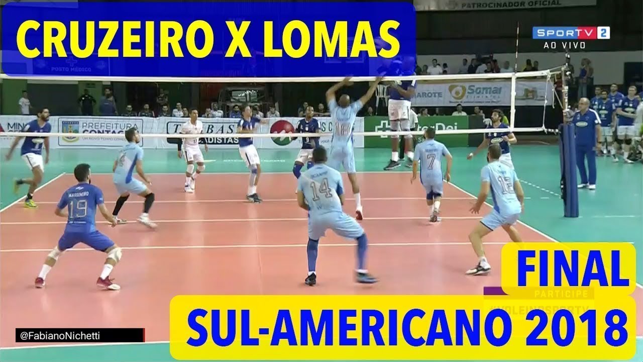 Cruzeiro x Lomas - Final - Sul-Americano Masculino de ...