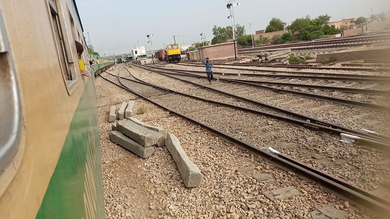 Shah Hussain Express Arrival Rohri Junction Railway Station