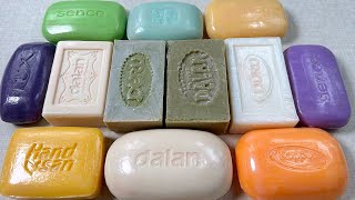 ASMR soap cutting 💚 Painted soap 💛 Резка мыла АСМР