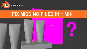 How to fix purple images in Blender? Blender missing files