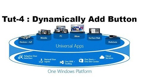 Create Button dynamically In UWP Tutorial Part-4