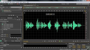 36 Filter And EQ Effects | LEARNING ADOBE AUDITION CS6 TRAINING VIDEO