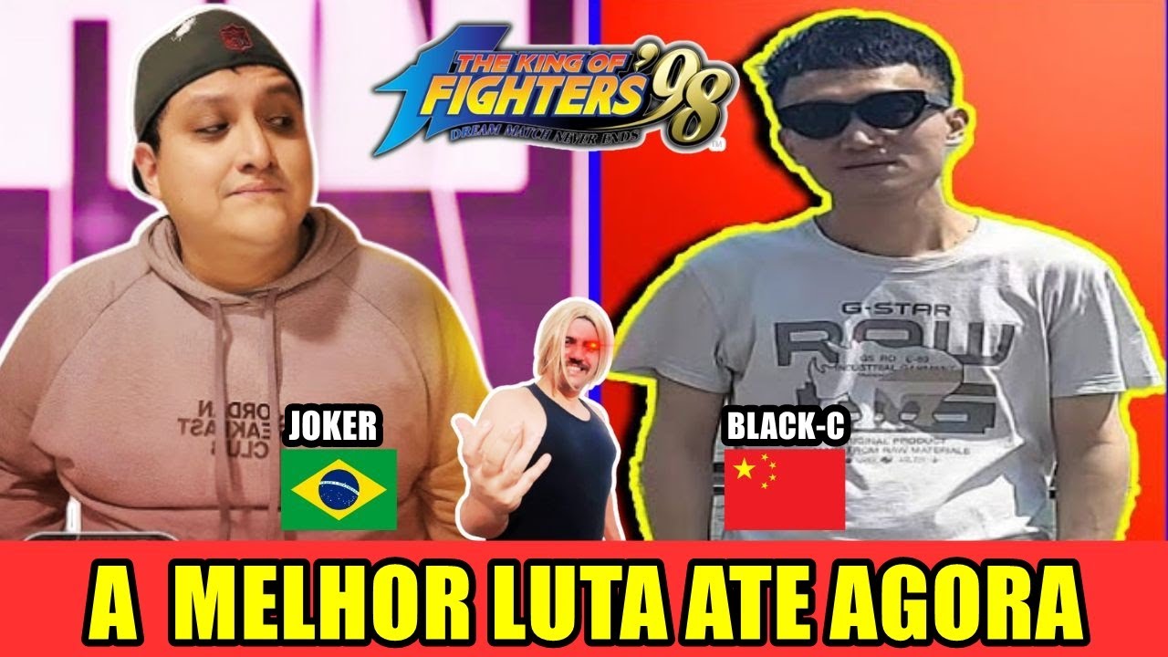 BLACK-C VS JOKER O MELHOR KYO DO BRASIL NÃO SE INTIMIDOU , QUE LUTA ! KOF 98