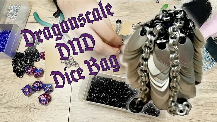 Craft your own Dragon scale DND Dice Bag!