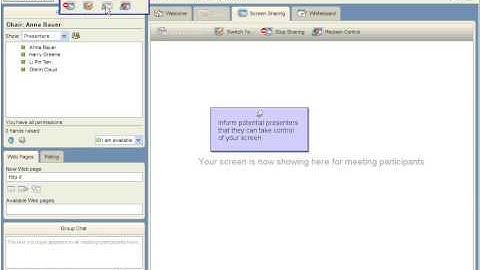 Letting others control your screen with IBM Lotus Sametime