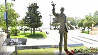 Открытие памятника Муслиму Магомаеву в Бакинском приморском нац. парке. 17.8.2022 (с субтитрами)