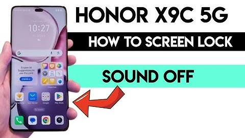 Honor x9c screen lock sound off #honorx9c