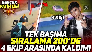 TEK BAŞIMA TAKIMLI SIRALAMASINDA İLK 200’E GİRDİM❗️YENİ BÖLÜM RANK MAÇI | PUBG MOBİLE FAST GAMEPLAY
