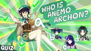 Ultimate ANEMO Quiz! Check how Good you Know your Anemo Mains. [Genshin Impact Quiz] | #3