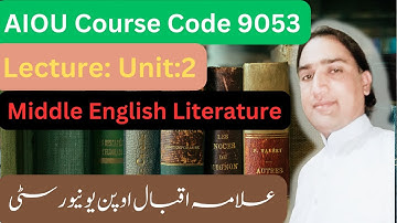 AIOU Course Code 9053: BS English Lecture Unit 2