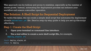 How to Deploy Multiple serverless.yml Files Sequentially with a Shell Script