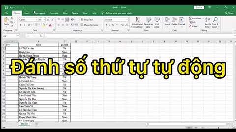 Đánh số thứ tự tự động bằng hàm SUBTOTAL
