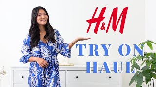 H&M NEW IN SPRING TRY ON HAUL 2024 | SUMMER DRESS