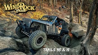 Jeeps Take on Windrock Park | Part 2  Trails 35 & 15!