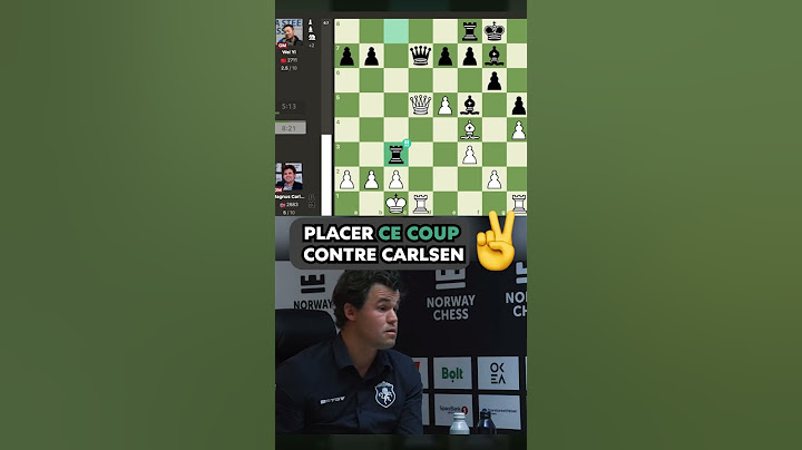 Quand tu places un coup BRILLANT contre le GOAT !! 🤯🔥 #chess #inspiration #magnuscarlsen #brillant