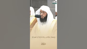 ۞فَحَمَلَتْهُ فَانتَبَذَتْ بِهِ مَكَانًا قَصِيًّا. تلاوة من سورة مريم الشيخ بدر التركي حفظه الله.