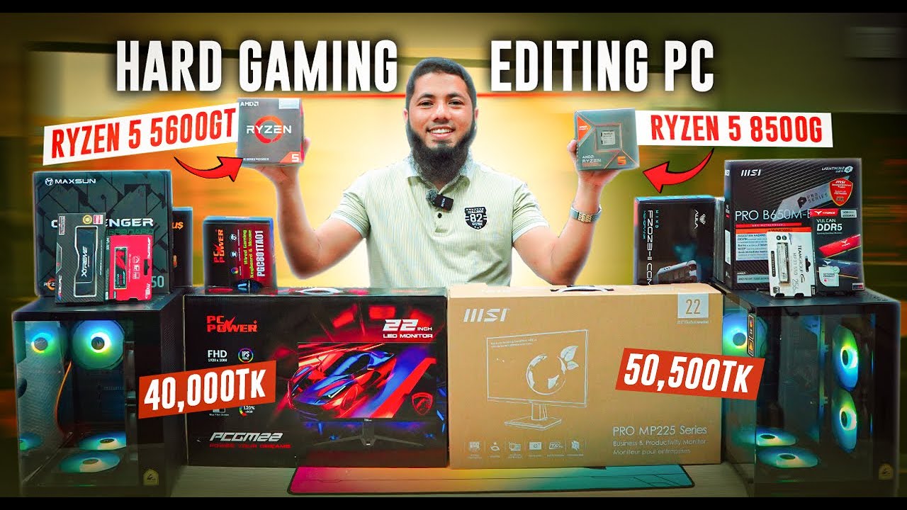 40 000Tk PC Build With Ryzen 5 5600GT Vs 8500G PC Build Hard Gaming 40-000tk-pc-build-with-ryzen-5-5600gt-vs-8500g-pc-build-hard-gaming