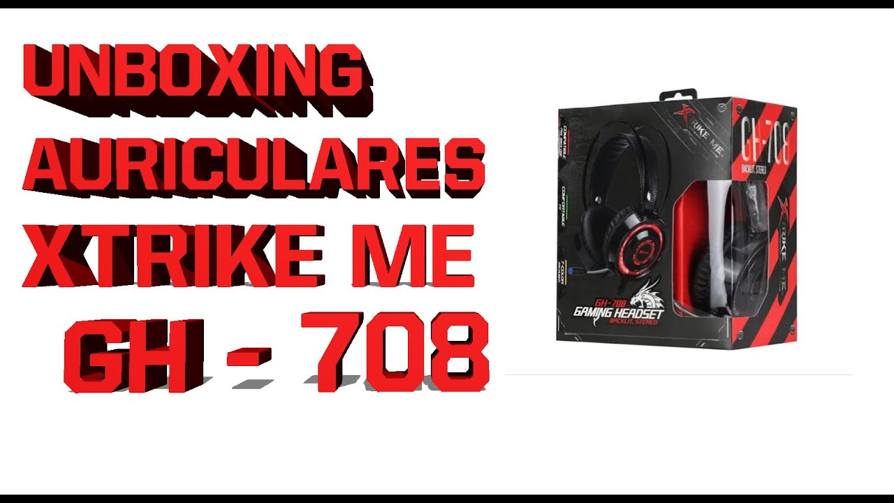 unboxing auriculares XTRIKER ME GH 