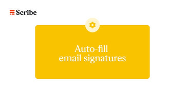 Auto-fill email signatures