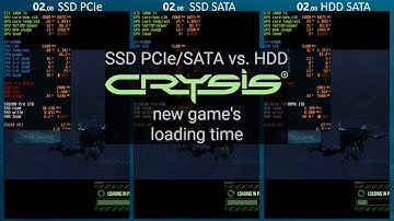 Crysis - SSD PCIe/SATA vs. HDD comparison of new game