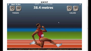 the best run in qwop ever XD