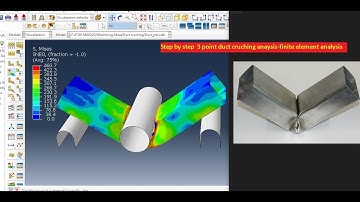 Duct crushing simulation Using ABAQUS #Finite element analysis-ABAQUS