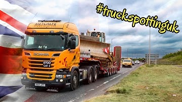What did we find Truck Spotting in the UK: Exelby Services Conygarth #truckspotting