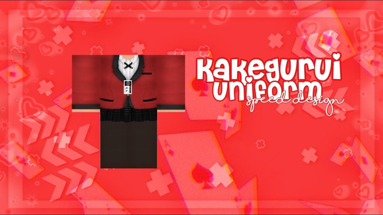 Making An Kakegurui Anime Outfit On Roblox Roblox Speed Design Youtube - roblox template anime
