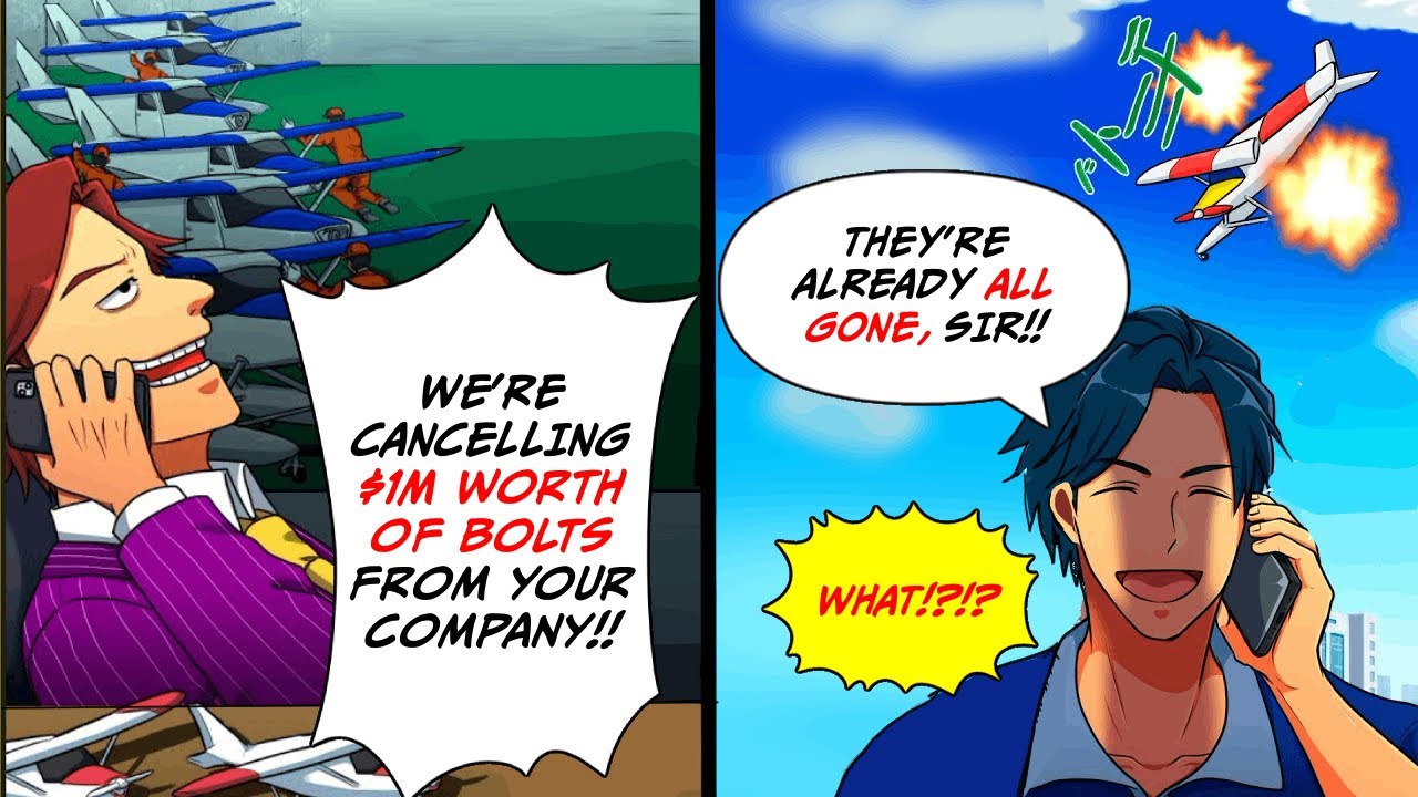 A rep from a big company cancels $1M worth of bolts, and we recalled everything as asked, but... lol